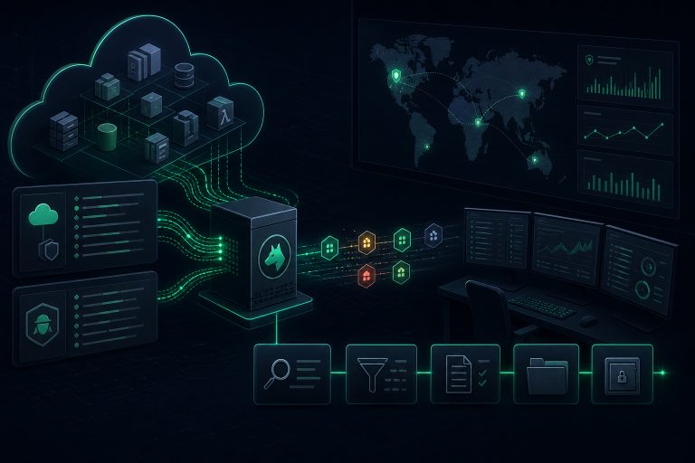 تصویر مفهومی مقالهٔ راهنمای عملی تشخیص و مقابله با افشای کلیدهای دسترسی AWS با استفاده از Wazuh